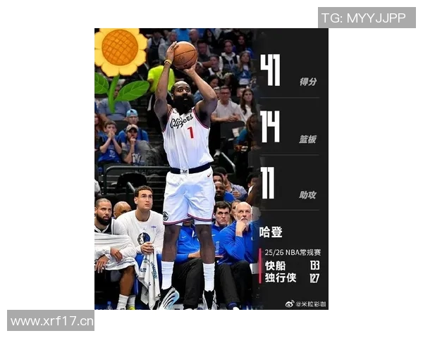 哈登四天三战展现超强表现快船战绩一胜两负引发关注